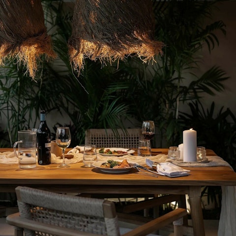 Look forward to dining alfresco after a day spent exploring Rhodes