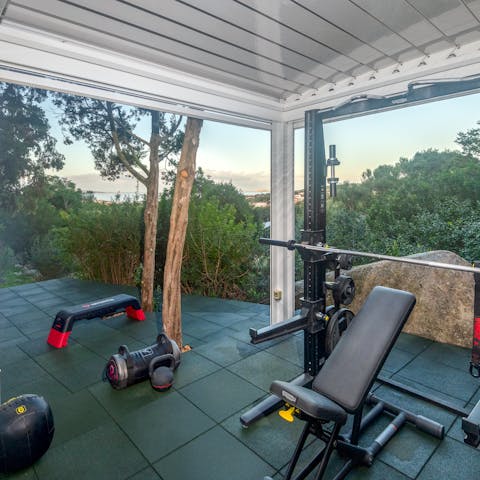 Start your day with a workout and a swim