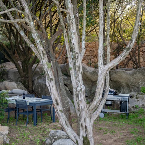 Fire up the barbecue for long, shaded lunches