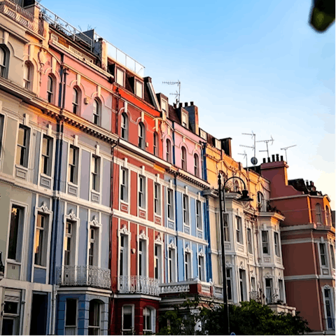 Explore local gems like Notting Hill and Holland Park