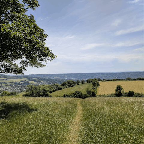 Put on your walking boots and head out for a walk along the local trails