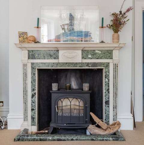 Cosy up in front of the fireplace after days discovering London's sights
