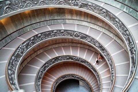 Lose yourself in the Vatican Museums' unrivalled collection of world art, a one-minute stroll
