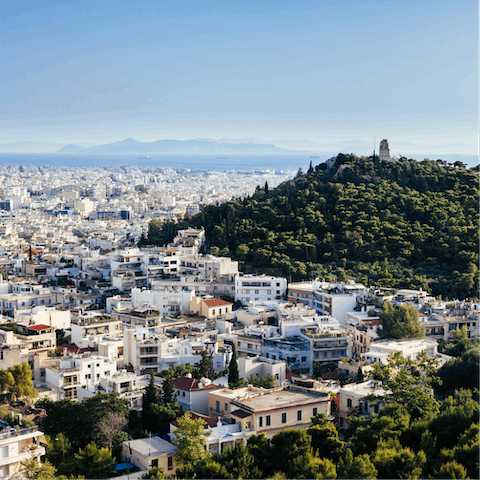 Stay in Neos Kosmos within close proximity of the local shops, eateries and lively nightlife