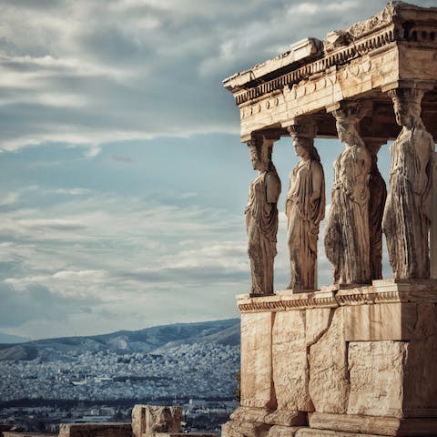 Visit Acropolis of Athens – just a seventeen-minute stroll away
