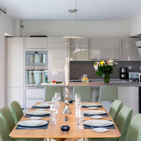 Hire a private chef or organise food deliveries on those days when you don't feel like cooking