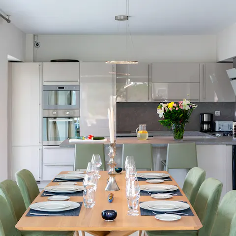 Hire a private chef or organise food deliveries on those days when you don't feel like cooking