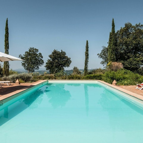 Plunge into the private pool and enjoy a gentle swim