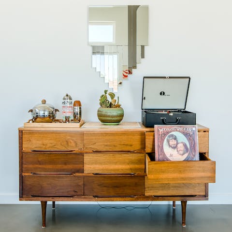 Mix yourself a margarita while listening to a record