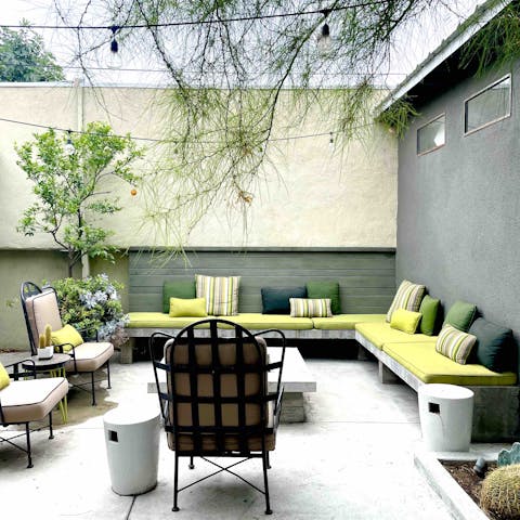 Chill out on the communal terrace