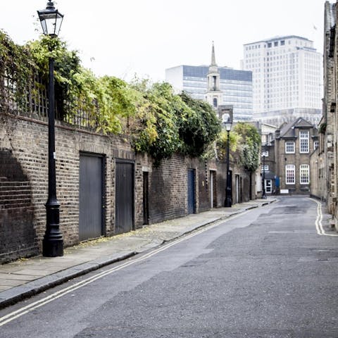 The quaint surrounding streets