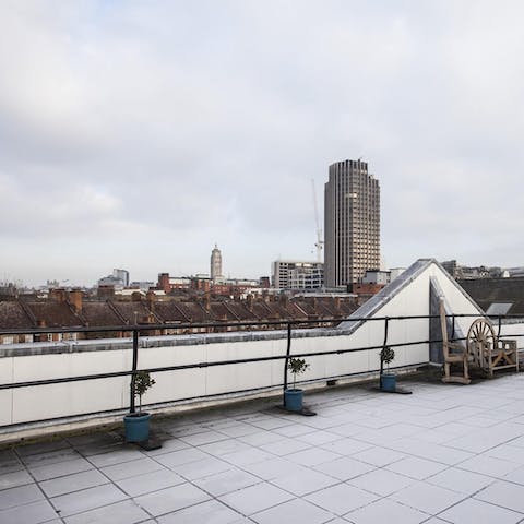 Head to the rooftop for some views