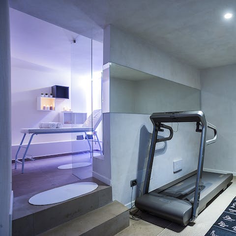 Book in a post-training massage