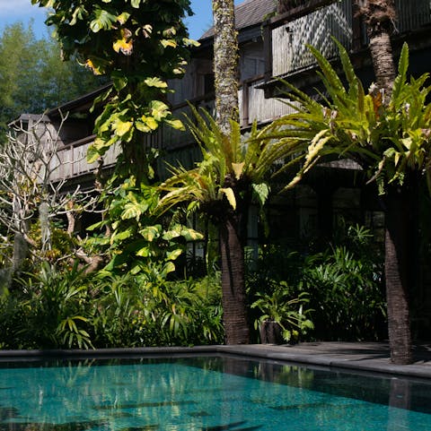 Feel a wonderful sense of wellbeing after a swim in the pool