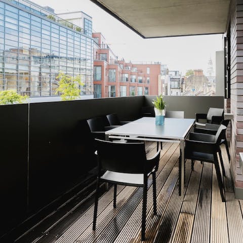 Sip a mimosa in the morning on your private balcony