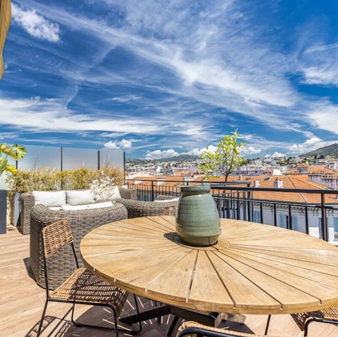 See Nice from above, from your own private terrace
