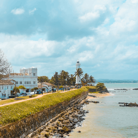 Visit nearby Galle Fort – a Unesco World Heritage Site