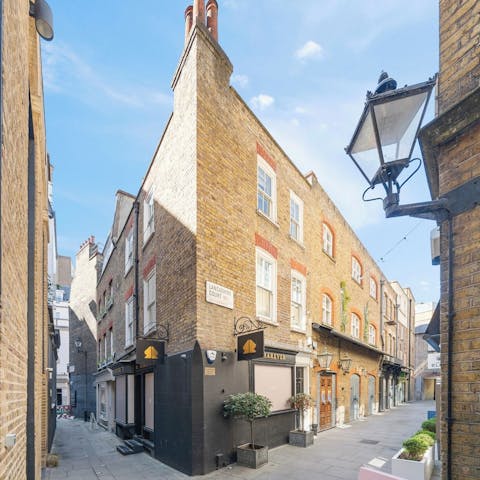Explore the surrounding streets for a slice of local