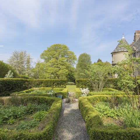 Go for stroll in the enchanting private garden