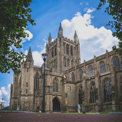 Take a trip to Hereford, 14 or so miles away