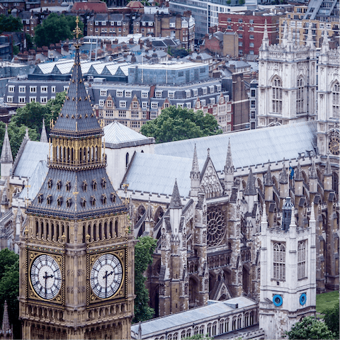 Head into central London on the tube in just forty-five minutes