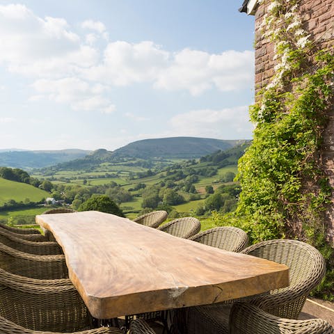 Have elegant alfresco brunches with unreal views
