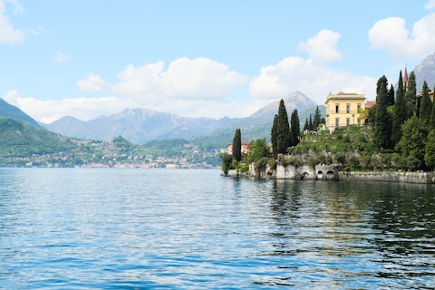 Stroll Villa Cipressi's terraced gardens filled with cypresses and lake vistas, just five-minutes on foot