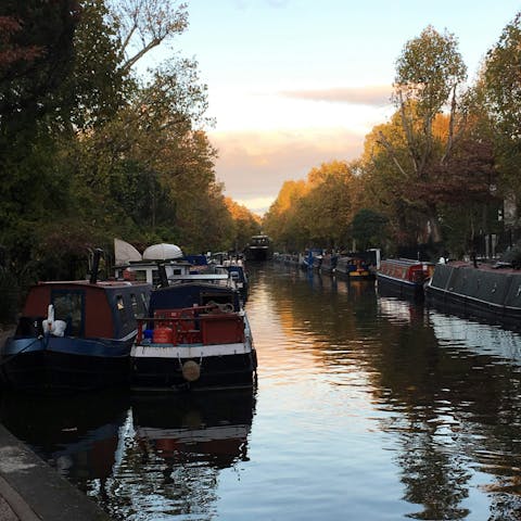 Wander the nearby canals of Little Venice