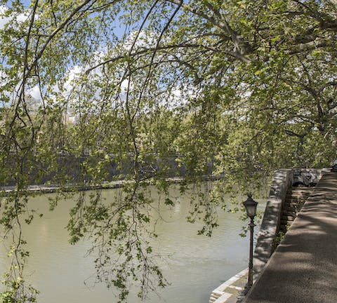 The river at the end of the street