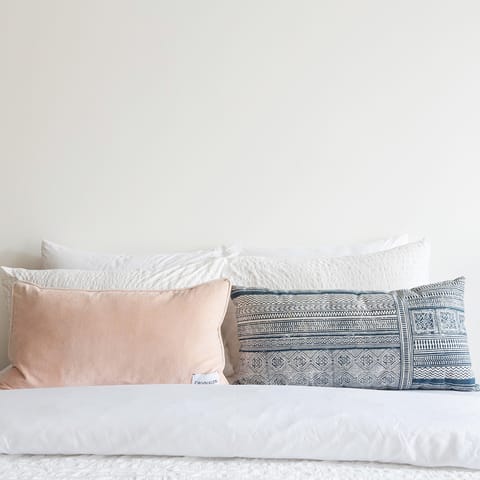 The calming bedrooms