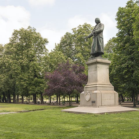The nearby park