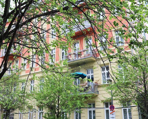 The quiet residential street