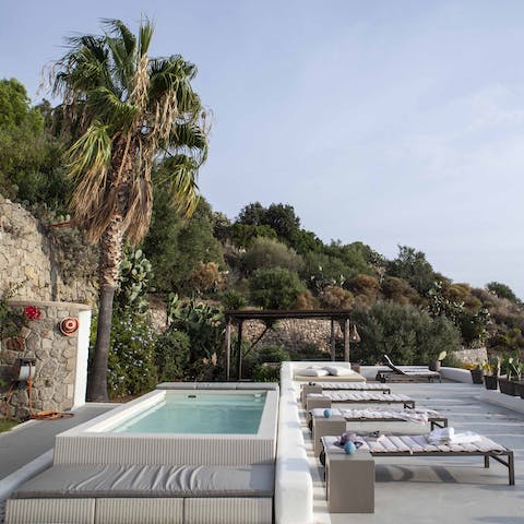 Wake up with a refreshing dip in the shimmering pool