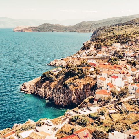 Stay in Vrbnik, a short walk from restaurants, shops and pebbled beaches