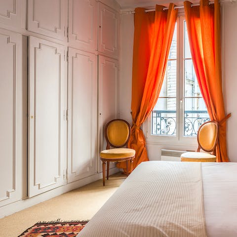 The big built in wardrobes