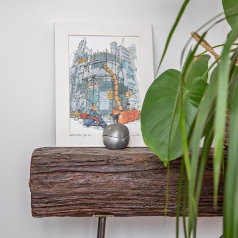 Quirky artwork and decorations