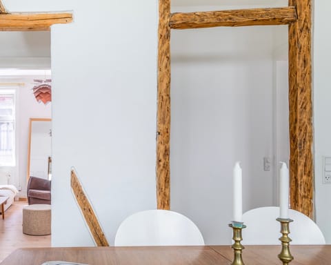 Exposed wooden structures