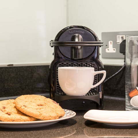 Coffee at the ready