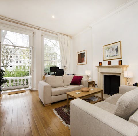 High ceilings and period features