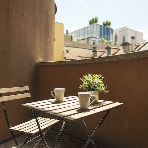 The secluded terracotta terrace