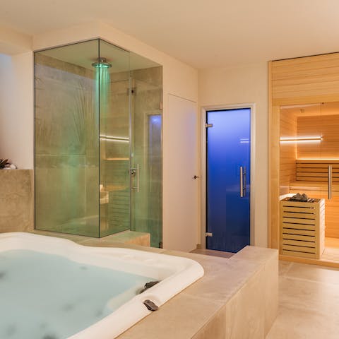 Experience a wonderful sense of wellbeing from the spa