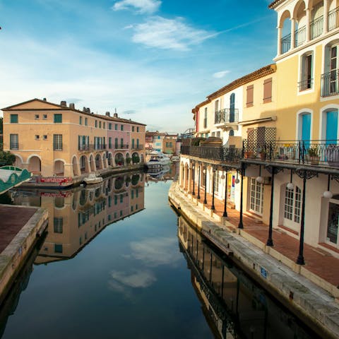 Explore the seaside town of Port Grimaud, known as the Venice of France