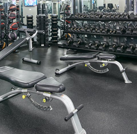 Raise your heartrate in the onsite gym