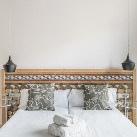 Rest your head under original azulejo tiles