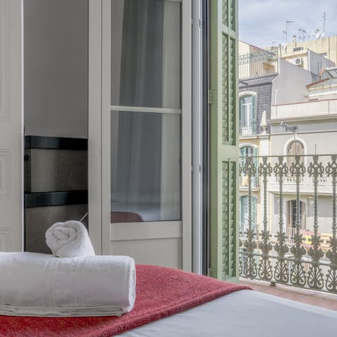 Open the shutters and perch on your ornate balconette with your espresso