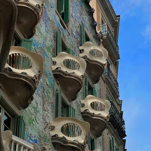 Discover Gaudi's Casa Batlló, just steps away
