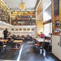 Grab a coffee and read a book at Paludan