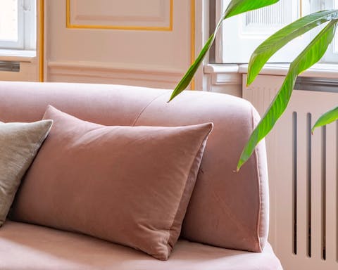 The bubblegum pink bedroom