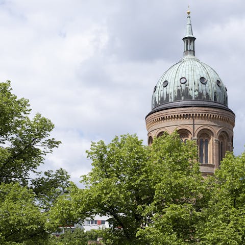 Take in views of St Michael's Church from your private balcony