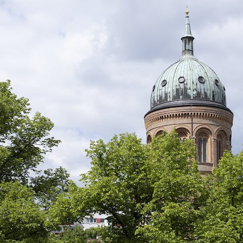 Take in views of St Michael's Church from your private balcony